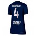 Maillot de foot Paris Saint-Germain Lucas Beraldo #4 Domicile vêtements Femmes 2025-26 Manches Courtes